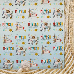 Custom Wrapping Paper Animals In Space