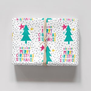 Christmas Wrapping Paper Have A Very Merry Christmas Pinks