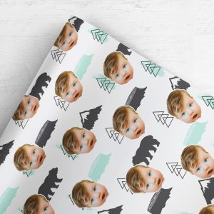 Photo Face Wrapping Paper Bears