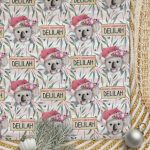 Christmas Wrapping Paper Koala Love Floral