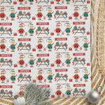 Christmas Wrapping Paper Elf Workshop