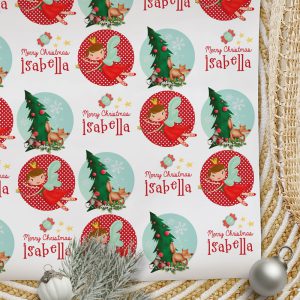 Christmas Wrapping Paper Fairy