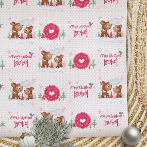 Christmas Wrapping Paper Deer Me
