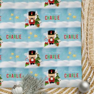Christmas Wrapping Paper Tin Soldier
