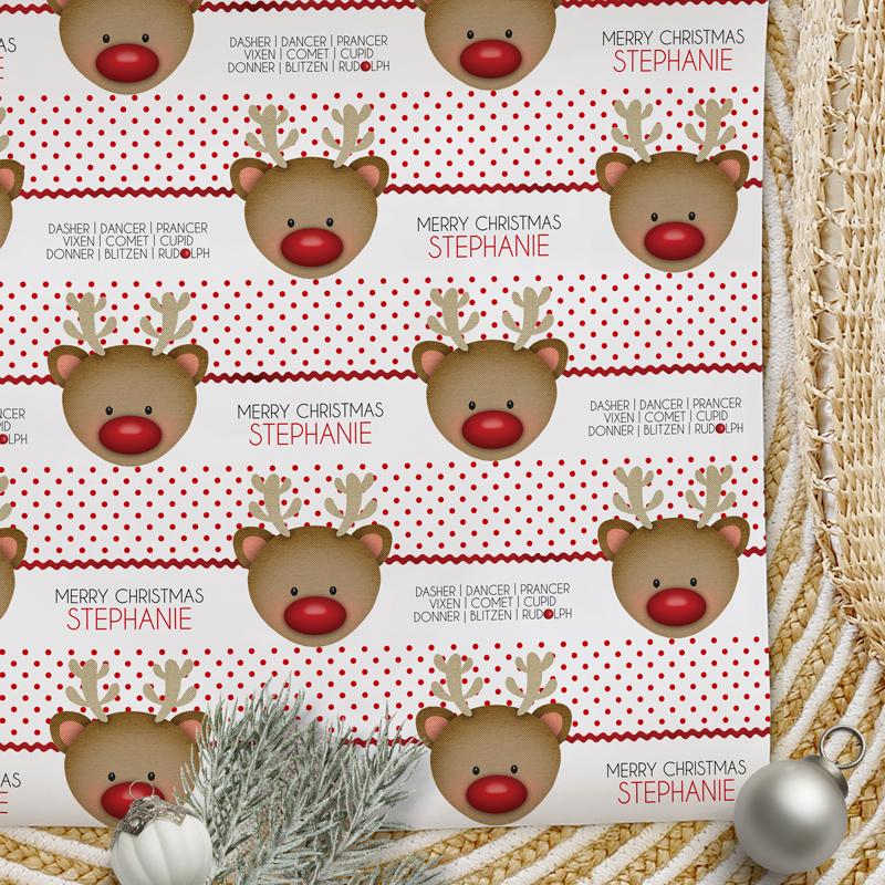 Christmas Wrapping Paper - All The Reindeer