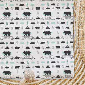 Custom Wrapping Paper Beary Cute