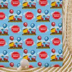 Kids Custom Wrapping Paper Diggers & Dump Trucks