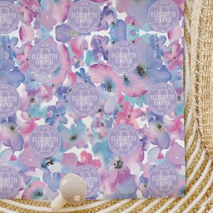 Custom Wrapping Paper Pretty In Purple