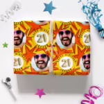 Custom Personalised Age Wrapping Paper - KaPow