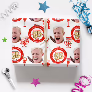 Custom Personalised Age Wrapping Paper - Cheers