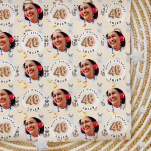 Custom Personalised Age Wrapping Paper - Cats