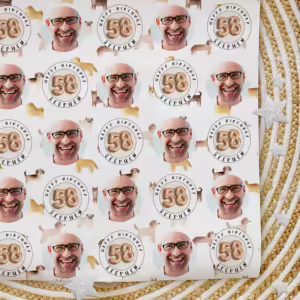 Custom Personalised Age Wrapping Paper - Dogs