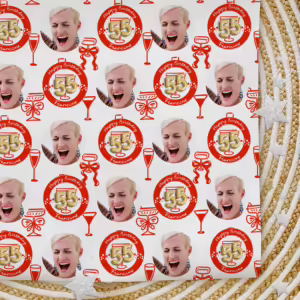 Custom Personalised Age Wrapping Paper - Cheers