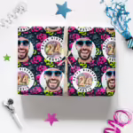 Custom Personalised Age Wrapping Paper - Skulls