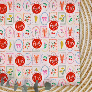 Custom Wedding & Engagement Wrapping Paper - Amalfi