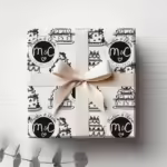 Custom Wedding & Engagement Wrapping Paper - Let's Eat Cake
