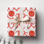 Custom Wedding & Engagement Wrapping Paper - Love Hearts