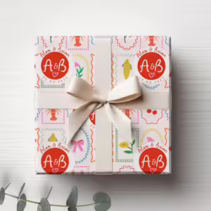Custom Wedding & Engagement Wrapping Paper - Amalfi