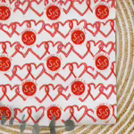 Custom Wedding & Engagement Wrapping Paper - Love Hearts