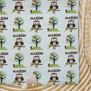 Custom Kids Wrapping Paper - Hoot Owl