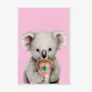 Aussie Animals Tea Towel - Koala