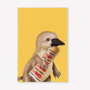 Aussie Animals Tea Towel - Platypus