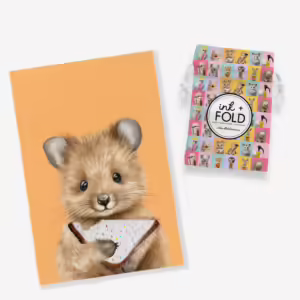 Aussie Animals Tea Towel - Quokka