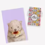 Aussie Animals Tea Towel - Wombat