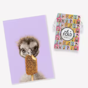 Aussie Animals Tea Towel - Emu