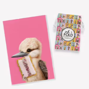 Aussie Animals Tea Towel - Kookaburra