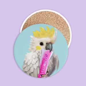 Ceramic Coasters - Cockatoo