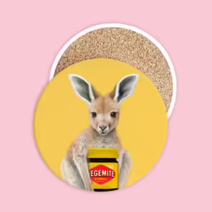 Ceramic Coaster - Kangaroo