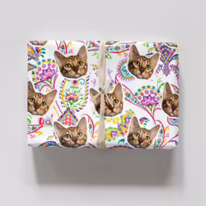 Photo Face Wrapping Paper - Royal