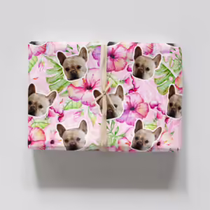 Photo Face Wrapping Paper - Hibiscus