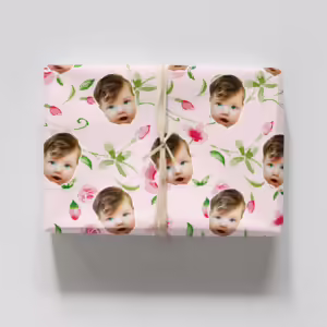 Photo Face Wrapping Paper - Just Rosie