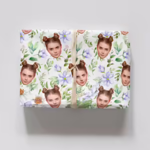 Photo Face Wrapping Paper - Lilac