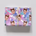 Photo Face Wrapping Paper - Very Purple