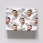 Photo Face Wrapping Paper - Feathers