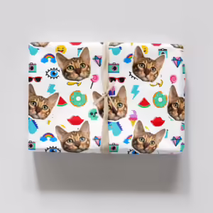 Photo Face Wrapping Paper - So Emojinal