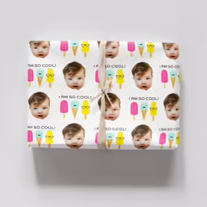 Photo Face Wrapping Paper - I Am So Cool