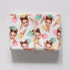 Photo Face Wrapping Paper - Icecreams