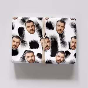 Photo Face Wrapping Paper - Brush Strokes