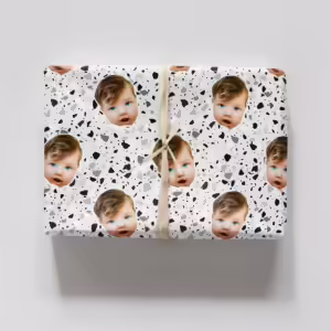 Photo Face Wrapping Paper - Terrazzo