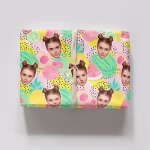 Photo Face Wrapping Paper - Tutti Fruitti