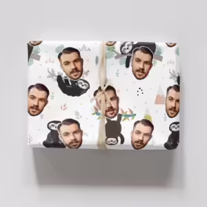 Photo Face Wrapping Paper - Sloth