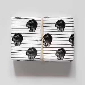 Photo Face Wrapping Paper - Stripes