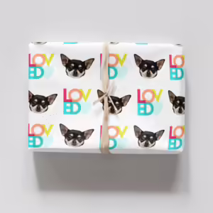 Photo Face Wrapping Paper - Loved