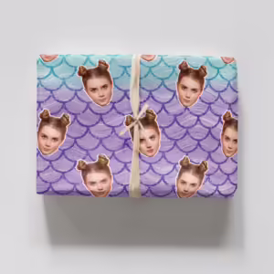 Photo Face Wrapping Paper - Mermaid