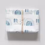 Custom Kids Wrapping Paper - Rainbow Rainbow Blues
