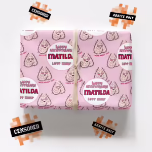 Custom Personalised Adults Only Wrapping Paper - I'm Nuts About You